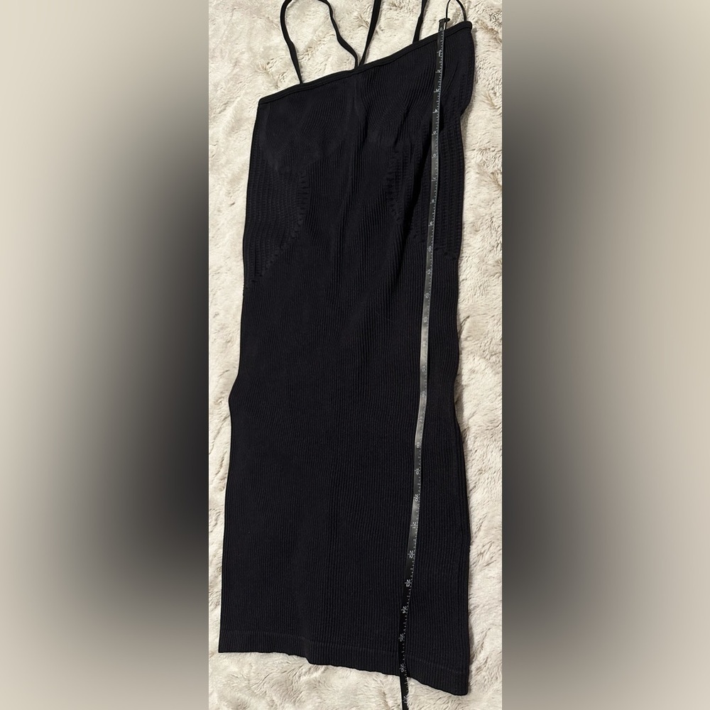 Zara Knit Fitted Mini Ribbed Dress Limitless Contour Collection Medium/Large - Picture 3 of 9